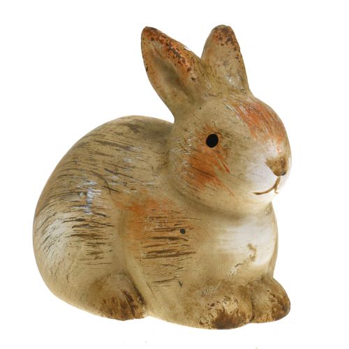 Floristik24 Hase aus Keramik Natur 7cm x 8cm 6St