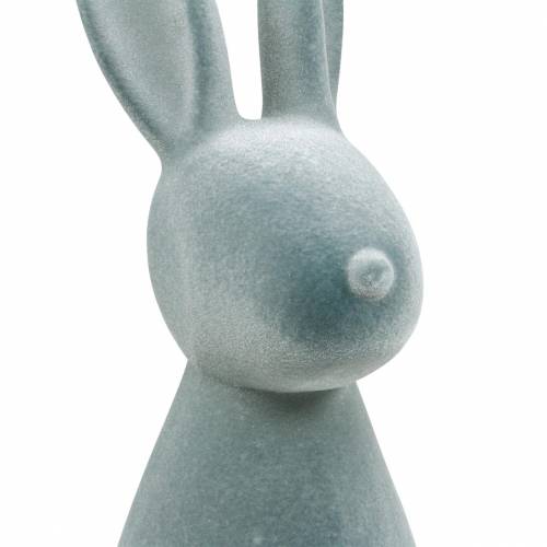 Floristik24 Deko-Hase Grau beflockt 47cm Osterhase Dekoration Ostern