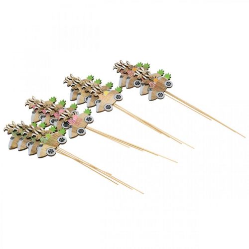 Artikel Dekostecker Hase im Auto Holz Osterdeko Karotte 9×7,5cm 16St