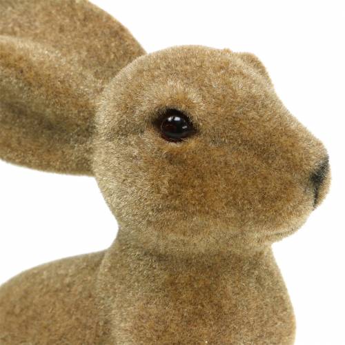Artikel Osterdeko Hase sitzend beflockt Braun H19cm 2 St
