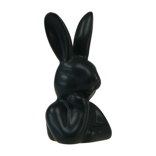 Floristik24 Hase denkend klein Hasenbüste Schwarz 6×4×10,5cm 3St