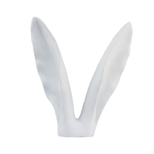 Floristik24 Hasen Deko Hasenohren Deko Weiß Kunststein 24×22×29cm