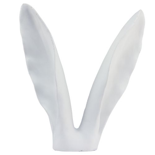 Floristik24 Hasen Deko Hasenohren Weiß Kunststein 31×9,5×41cm