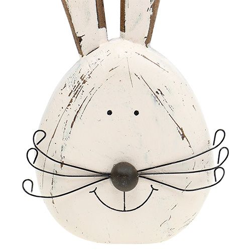 Floristik24 Hasenkopf Creme stehend 19cm