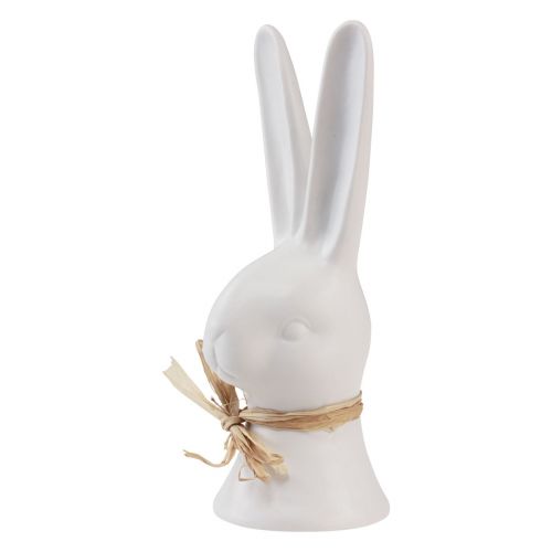 Floristik24 Hasenkopf Deko Osterhase Weiß Hase Keramik 17cm