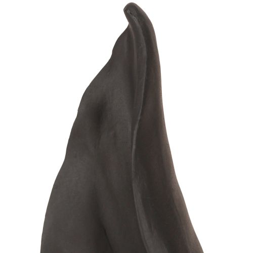 Floristik24 Hasenohren Deko Osterhase in Schwarz 20cmx7,5cmx29cm