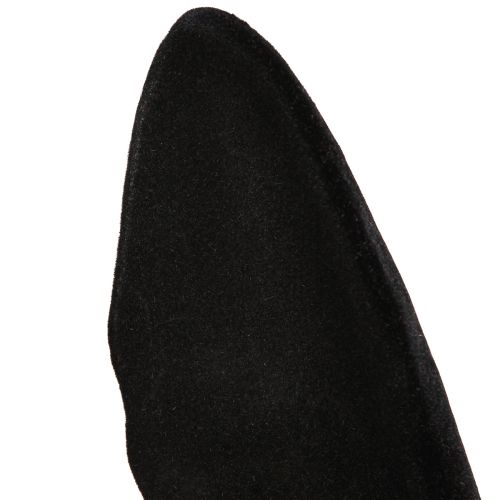 Floristik24 Hasenohren Osterhasen Deko Schwarz Beflockt Stab 56cm