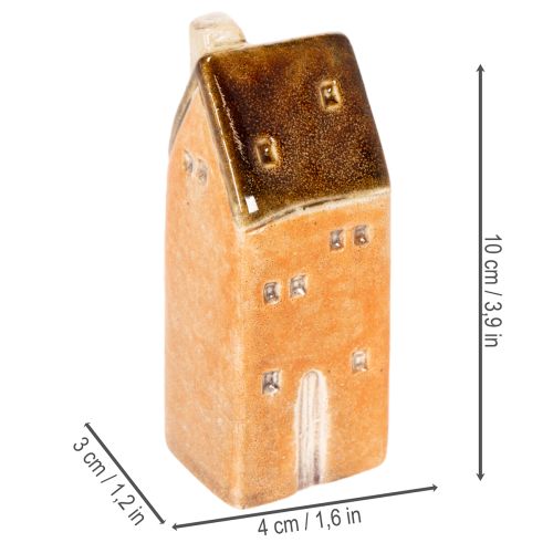 Keramik-Deko-Häuser Set 3-teilig, Miniatur, 10 cm, Handbemalt | Floristik24.ch