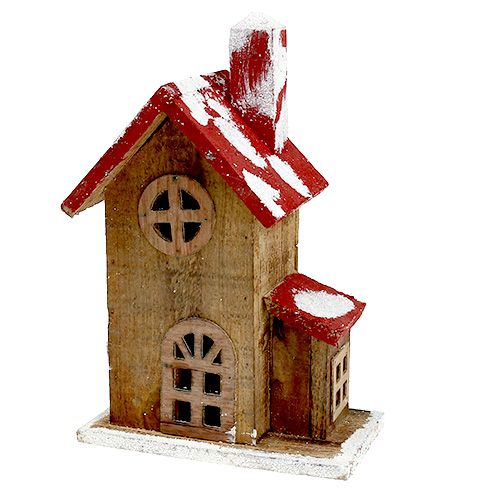 Haus mit Beleuchtung 30cm rot, braun-452501-000-439 einkaufen in der
