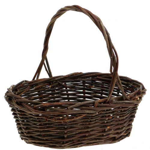 Henkelkorb Weide Oval 28cm x 20cm | Floristik24.ch