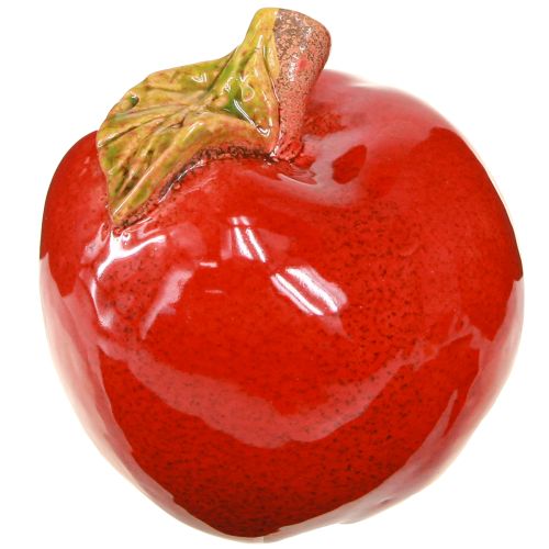 Floristik24 Herbstdeko Keramik Äpfel Tischdeko Rot Grün H9cm 2 St