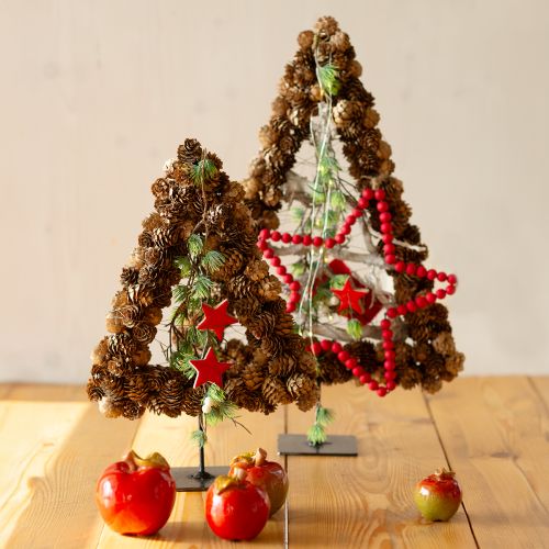 Floristik24 Herbstdeko Keramik Äpfel Tischdeko Rot Grün H9cm 2 St