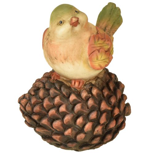Floristik24 Herbstdeko Vogel Deko Zapfen Vogelfigur Herbst H19cm