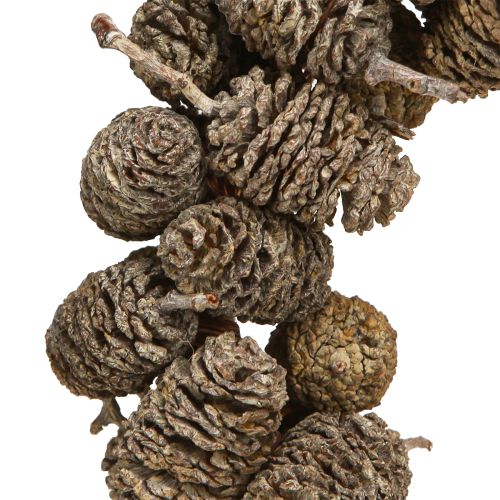 Artikel Herz Deko Zapfenherz Erlenzapfen Weiß gewaschen 24cm