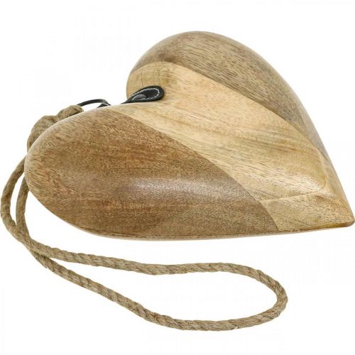 Artikel Herz aus Holz, Dekoherz zum Hängen, Herz Deko H19cm