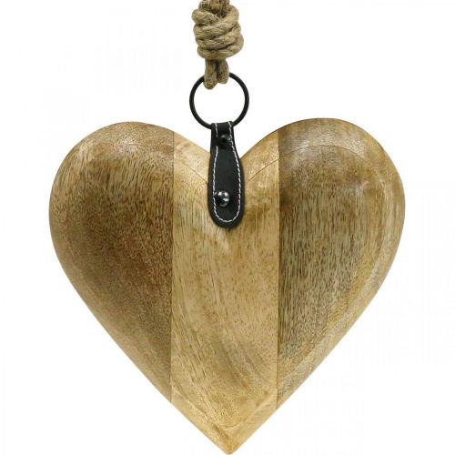 Artikel Herz aus Holz, Dekoherz zum Hängen, Herz Deko H19cm