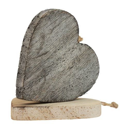 Floristik24 Holzherzen Deko Herzen Weiß Farbig Vintage Holz 10St