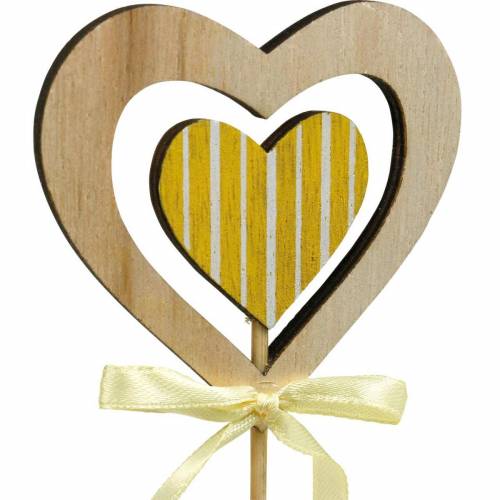 Floristik24 Dekostecker Schmetterling Blume und Herz, Frühlingsdeko, Blumenstecker, Valentinstag 9St