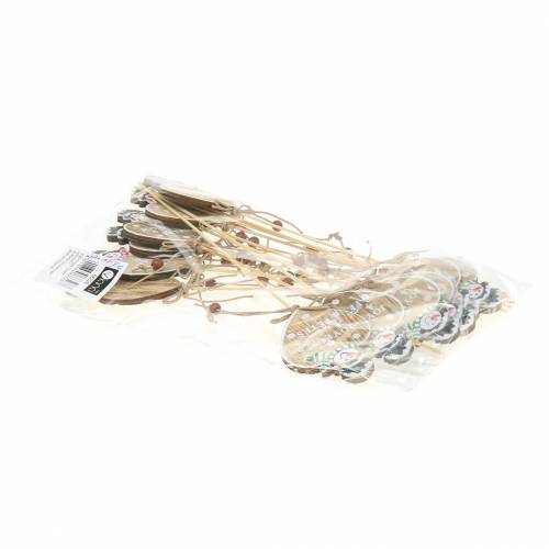 Floristik24 Dekostecker Herz mit Schneemann 12St