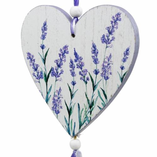 Artikel Herz mit Lavendelmotiv zum Hängen, Hochzeit, Mediterrane Sommerdeko, Valentinstag, Lavendelherz 4St