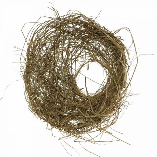 Floristik24 Manschette Blumenstrauß Natur Heu Blumenmanschette Ø15cm 8St