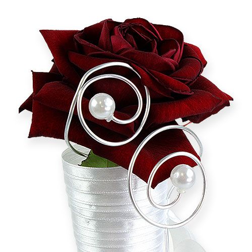 Floristik24 Satintüte Weiß 40cm 3St