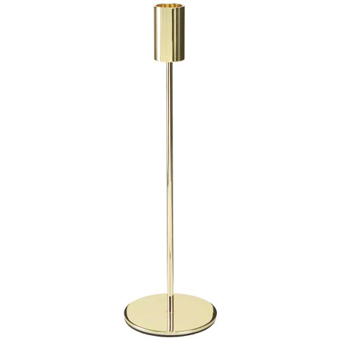 Floristik24 Hoher Stabkerzenhalter Gold Metall Kerzenhalter 27,5cm 4 St