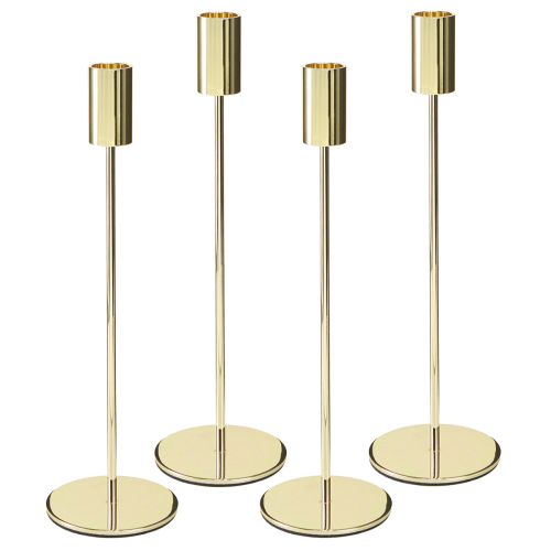 Artikel Hoher Stabkerzenhalter Gold Metall Kerzenhalter 27,5cm 4 St