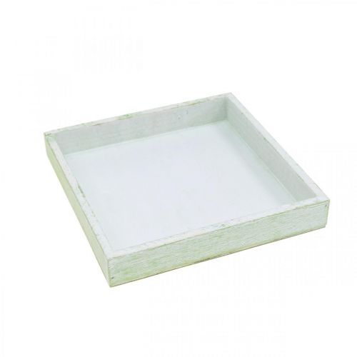 Holz-Untersetzer, Tischdeko, Tablett zum Bepflanzen 19×19cm