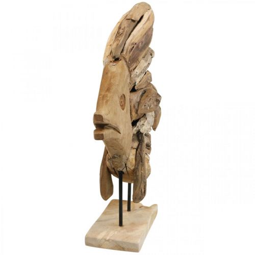 Floristik24 Holz Fisch Deko Groß, Deko Fisch stehend H50cm