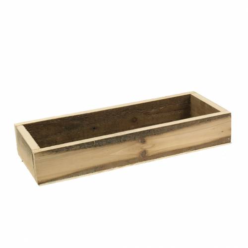 Floristik24 Holztablett Natur 37,5cm x 14,5cm H6,3cm