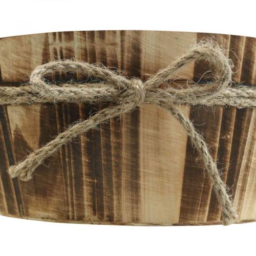 Floristik24 Holzdeko Dekoschale Holz Natur Rustikale Deko Ø22cm H10cm
