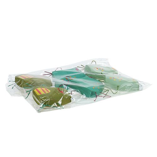 Floristik24 Holzfrosch 9,5cm Grün 6St