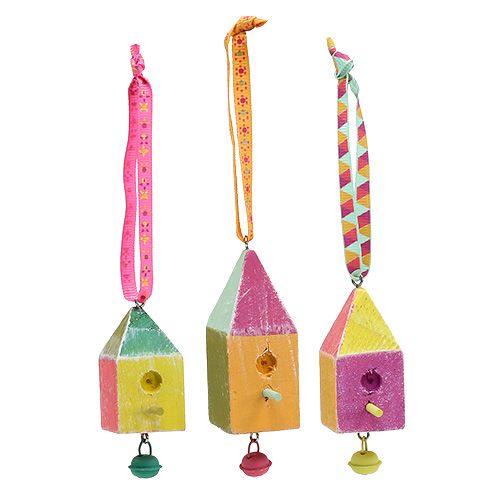 Holzhänger Vogelhaus 7x3x3cm bunt 6St-77541 einkaufen in der Schweiz