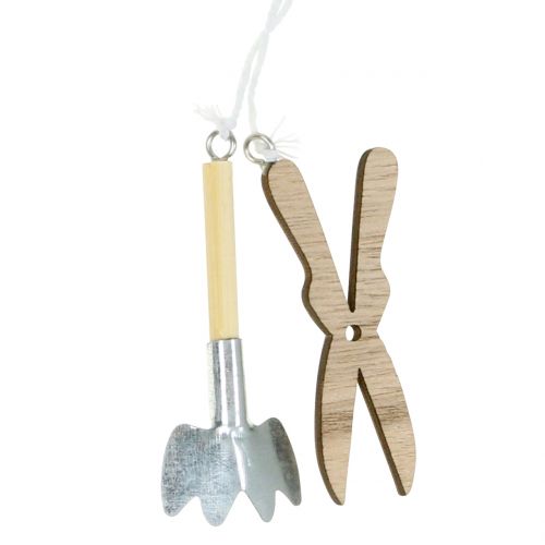 Floristik24 Holzhänger Gartenutensilien 5St