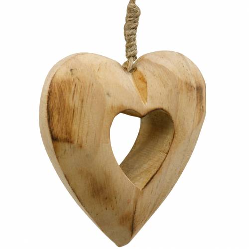 Artikel Dekoanhänger Herz, Herzen aus Holz, Valentinstag, Holzanhänger, Hochzeitsdeko 6St