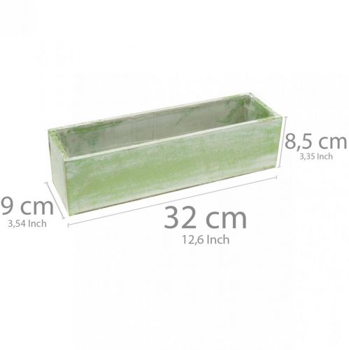 Floristik24 Pflanzgefäß, Frühlingsdeko, Holzkasten, Kräuterkiste L32cm