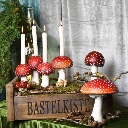 Floristik24 Holzkiste Bastelkiste Shabby Dekokiste Holz 47×28,5×16,5cm