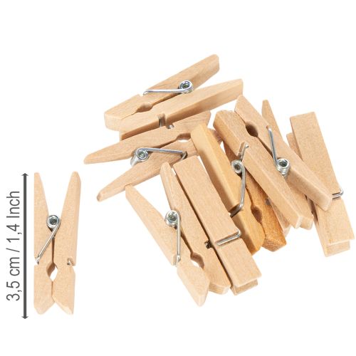 Artikel Holzklammer Mini Wäscheklammer Deko Klammer 3,5cm 50 St
