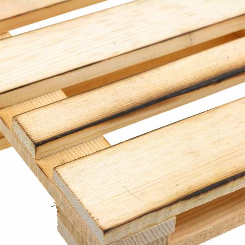 Floristik24 Mini-Holzpalette Dekotablett Geflammt 30×20×3cm