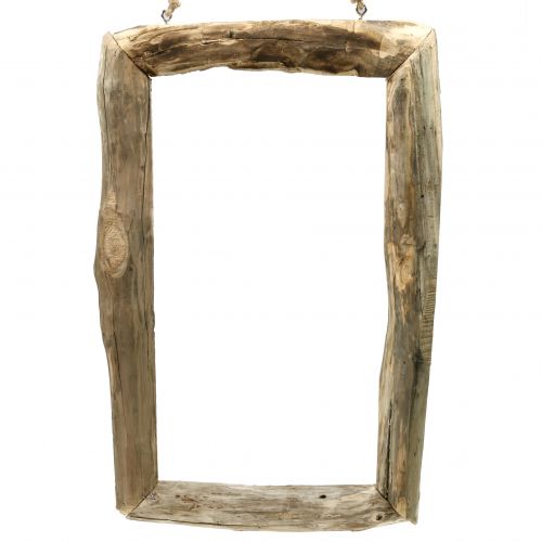 Floristik24 Holzrahmen Natur zum Hängen 80cm x 48cm