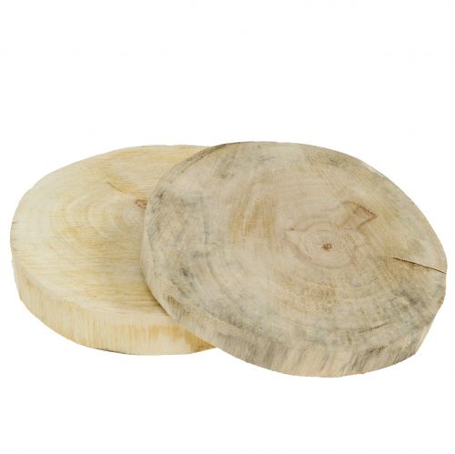 Floristik24 Holzscheiben Natur Ø15cm 2St