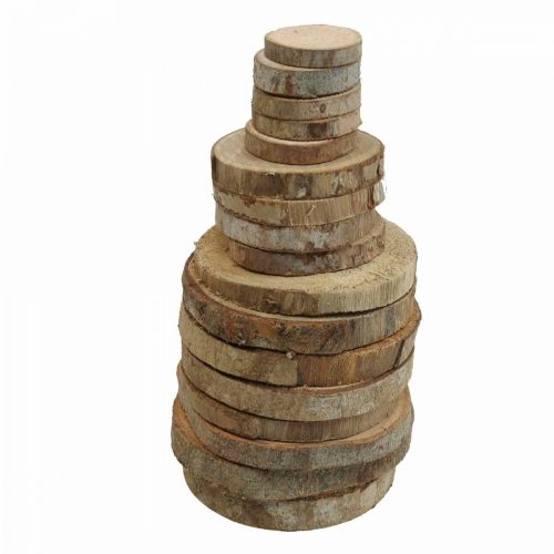 Floristik24 Holzscheiben 3,5cm - 9cm Natur 300g