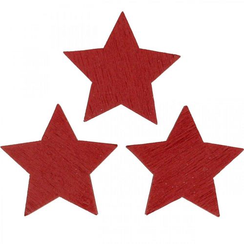 Holzsterne Rot Streudeko Weihnachten Sterne 3cm 72St