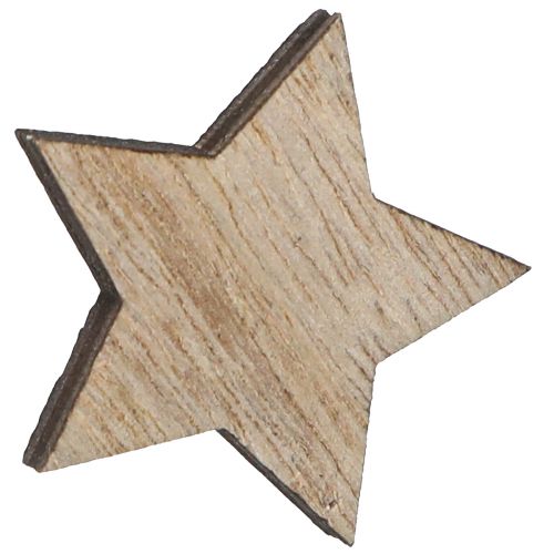 Floristik24 Holzsterne zum Streuen Natur Weihnachten Ø3cm 100 St