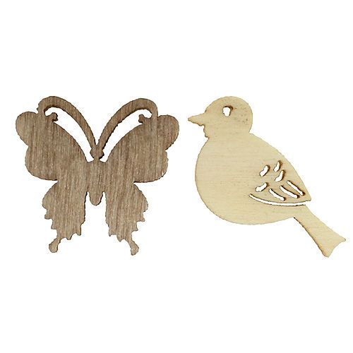 Floristik24 Holzstreu Deko sort. 2cm Natur 144St