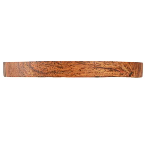 Floristik24 Holztablett Holzteller Akazie Natur Geölt Ø25cm H2,5cm