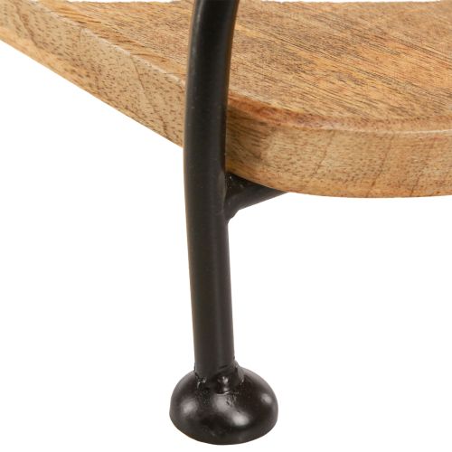 Artikel Holztablett oval länglich Deko Tablett mit Griff 49×18×26cm