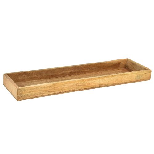 Floristik24 Holztablett Deko Tablett Holz Natur Mangoholz 50x14x4cm