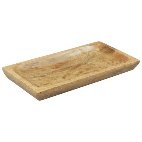 Artikel Holztablett Rechteckig Natur Mangoholz 25x13x2,5cm